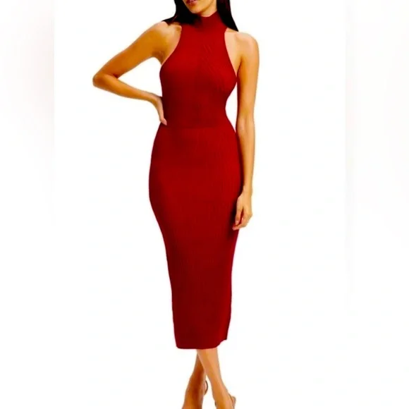 white christmas dresses Black Side Cut Out Bodycon Mini Dress main image 1